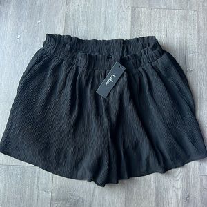 Lulus high waist black shorts